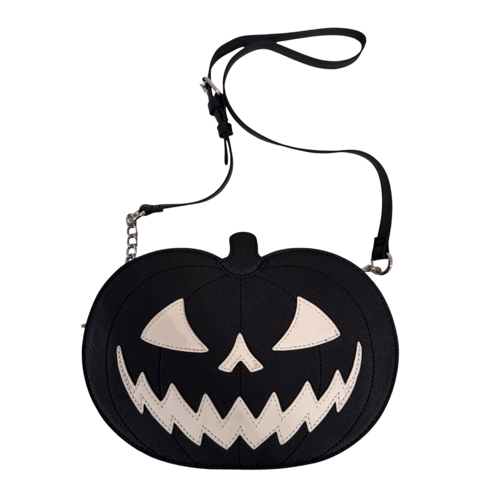 MAD Engine Black and White Pumpkin Crossbody Bag